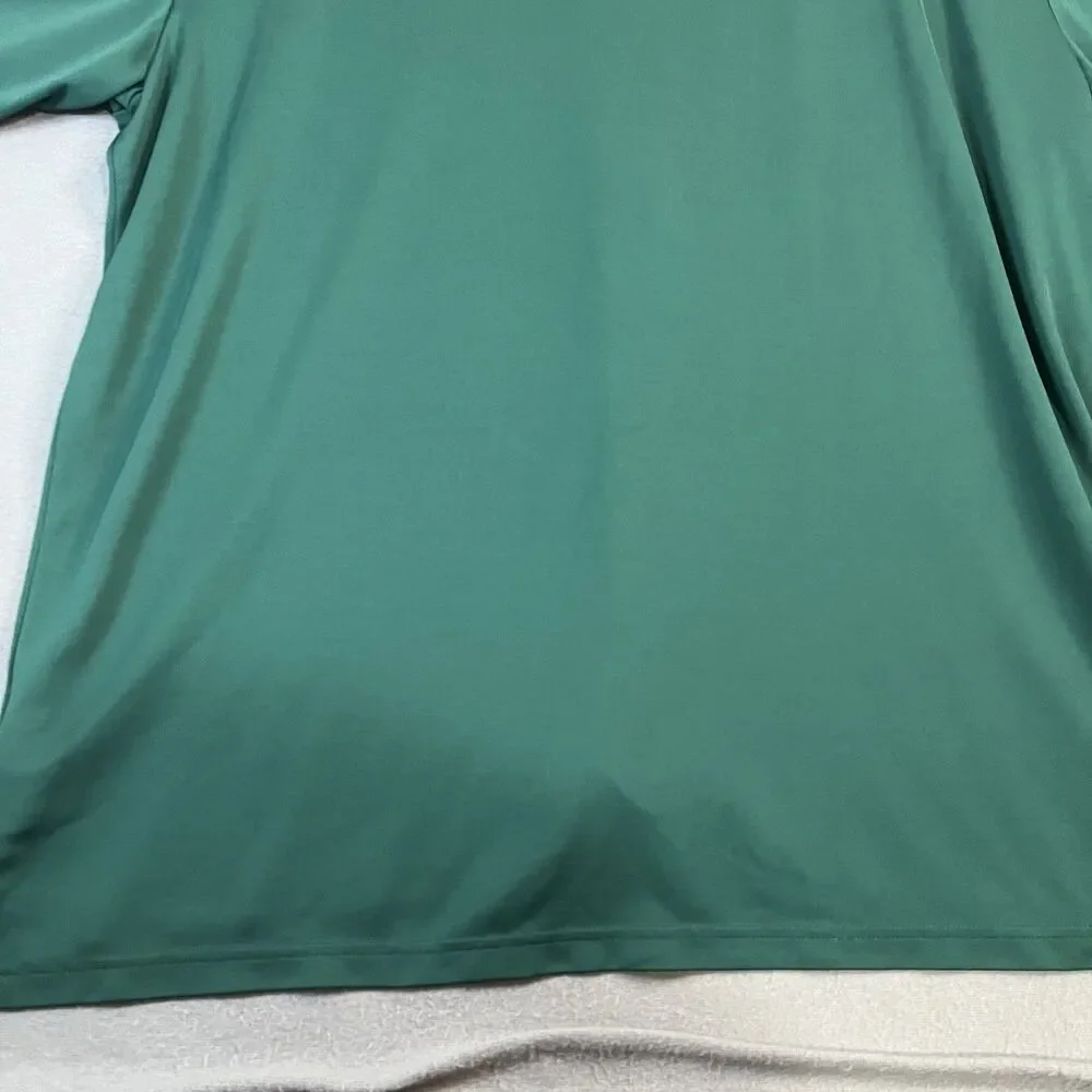 Adidas Primegreen Mens 3XLT Long Sleeve Polo Shirt Green Short Sleeves Golfcore